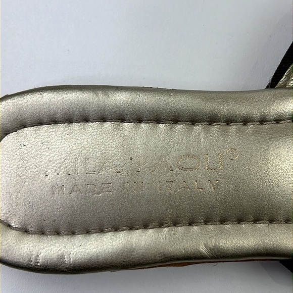 Mila Paoli Brown Patent Sandals with Bow size 7 ½ - Picture 4 of 9